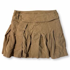 Free People Women’s Lost in the Light Tencel Pleated Mini Skirt Sz 4